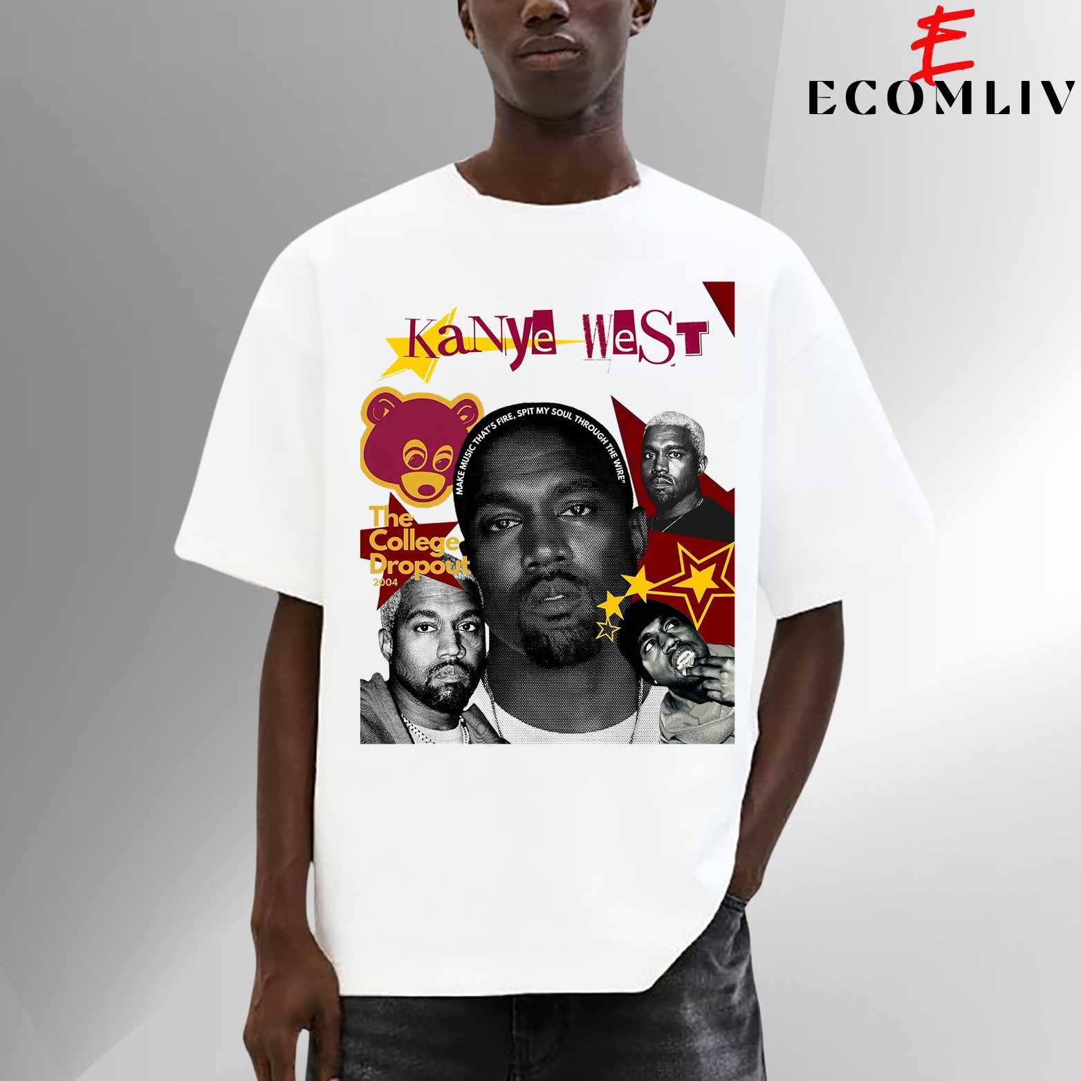 Kanye West The College Dropout T Shirt, Unisex Album Tee, Hip Hop Streetwear Shirt